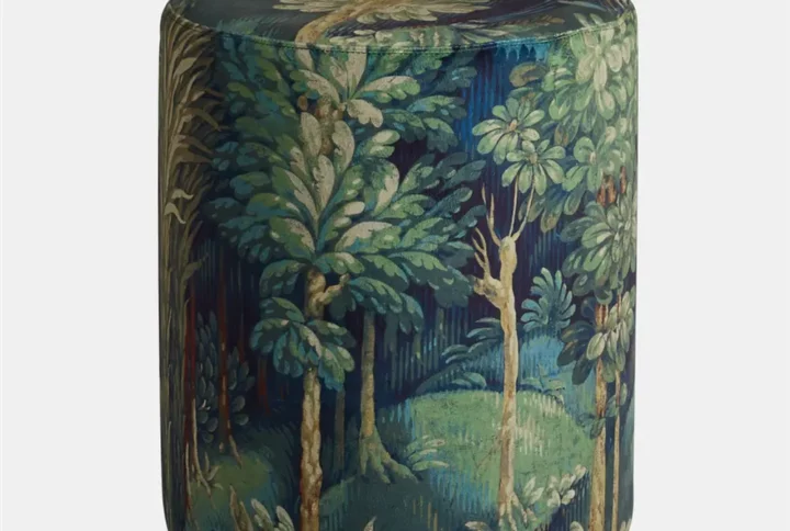 cylindrical ottoman tall