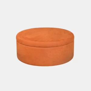 round storage ottoman front